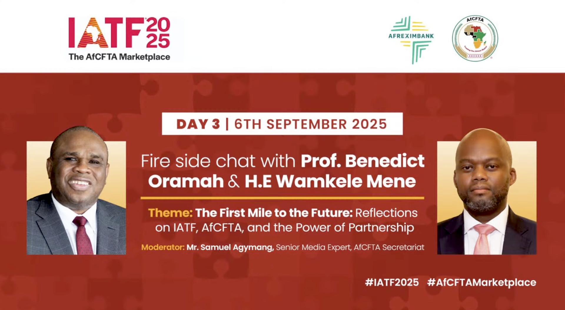 Fireside Chat – H.E. Wamkele Mene and Prof. Benedict Oramah